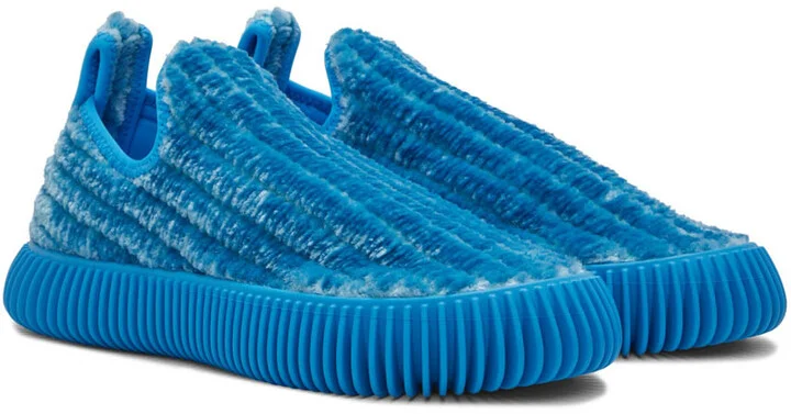 Bottega Veneta Blue Ripple Sneakers - Image 4
