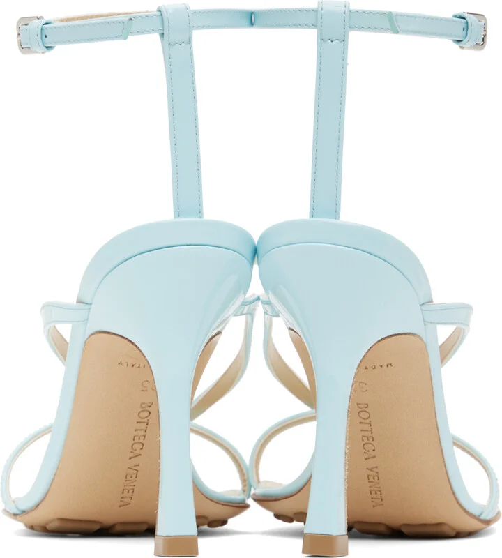 Bottega Veneta Blue Stretch Strap Sandal - Image 2