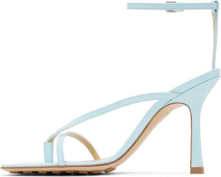 Bottega Veneta Blue Stretch Strap Sandal - Image 3
