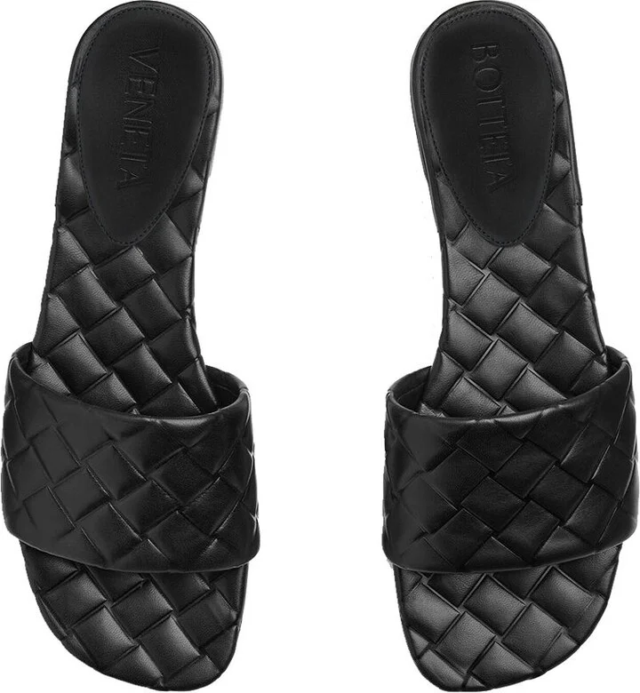Bottega Veneta Braided Pattern Amy Flat Mule Shoes - Image 2