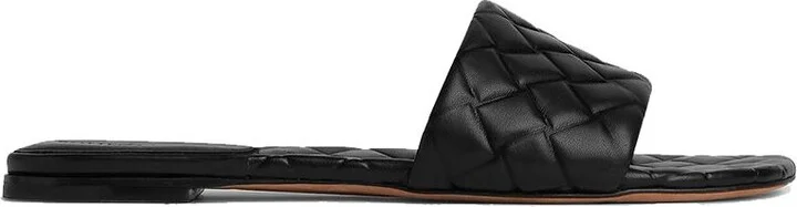 Bottega Veneta Braided Pattern Amy Flat Mule Shoes