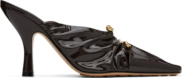 Bottega Veneta Brown Bunnie Mules