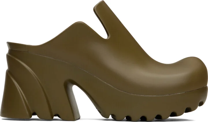 Bottega Veneta Brown Flash Clogs