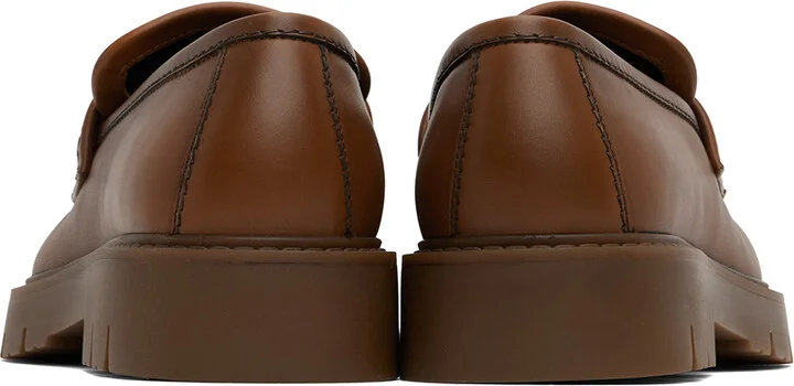 Bottega Veneta Brown Haddock Loafers - Image 2