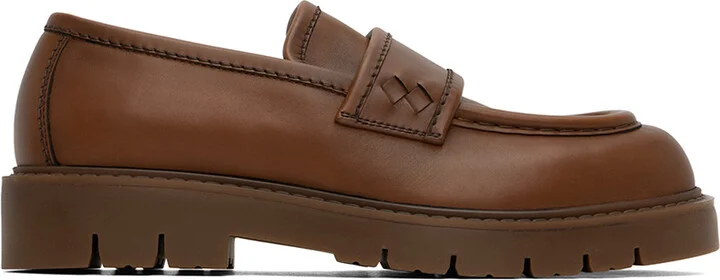 Bottega Veneta Brown Haddock Loafers