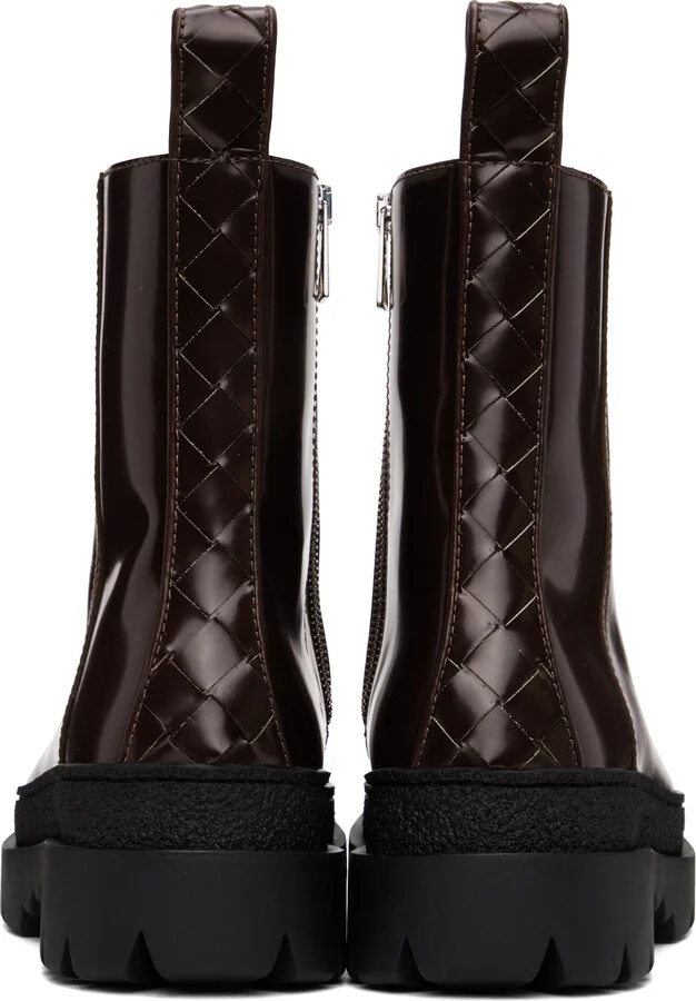 Bottega Veneta Brown Highway Boots - Image 2
