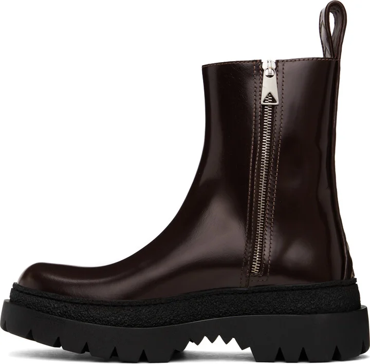 Bottega Veneta Brown Highway Boots - Image 3