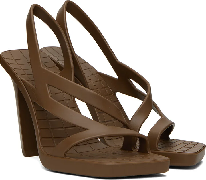 Bottega Veneta Brown Jimbo Heeled Sandals - Image 4