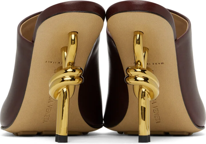 Bottega Veneta Brown Knot Mules - Image 2