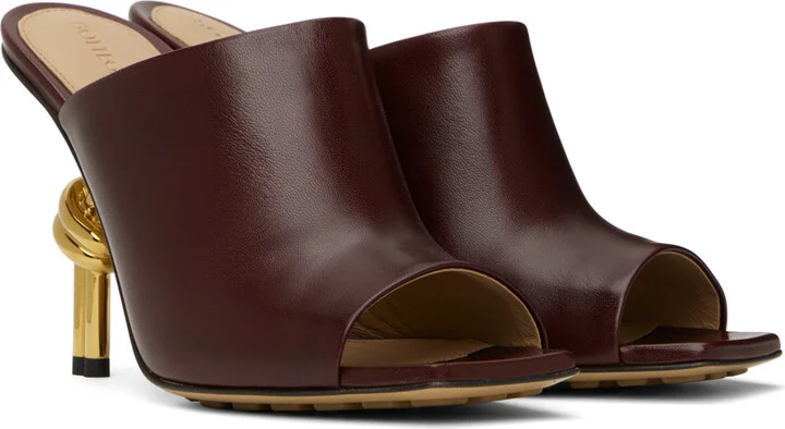 Bottega Veneta Brown Knot Mules - Image 4