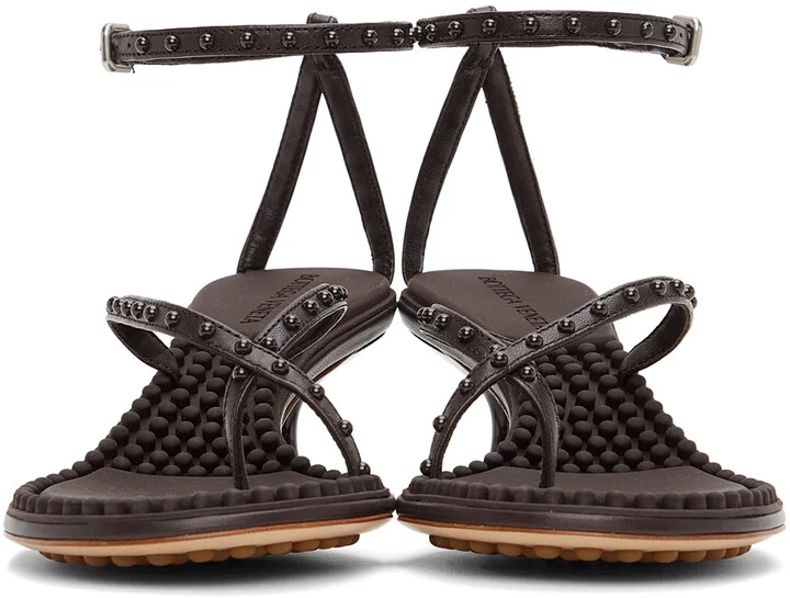 Bottega Veneta Brown Lagoon Bubble Low Sandals - Image 2