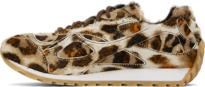 Bottega Veneta Brown & Orange Orbit Sneakers - Image 3