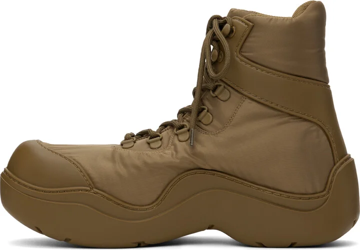 Bottega Veneta Brown Puddle Bomber Boots - Image 3