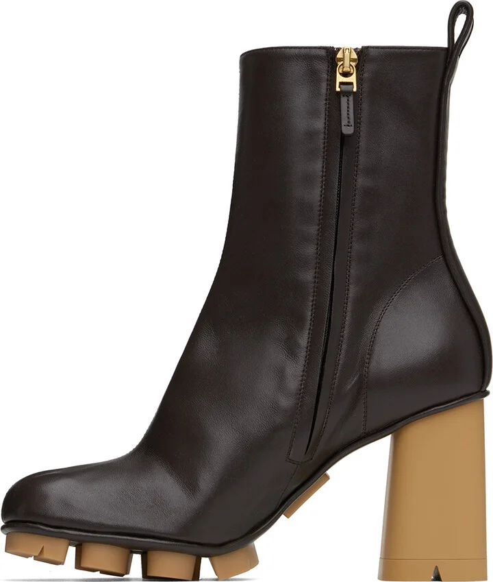 Bottega Veneta Brown Shore Ankle Boots - Image 3