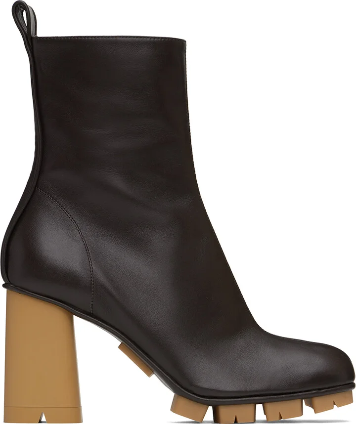 Bottega Veneta Brown Shore Ankle Boots