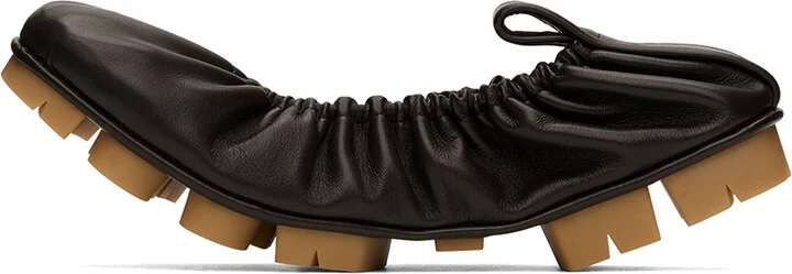 Bottega Veneta Brown Shore Ballerina Flats - Image 3