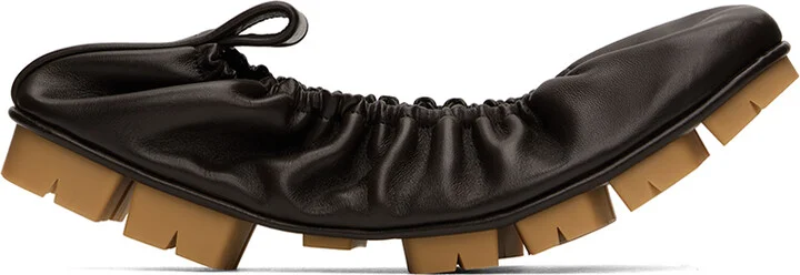 Bottega Veneta Brown Shore Ballerina Flats