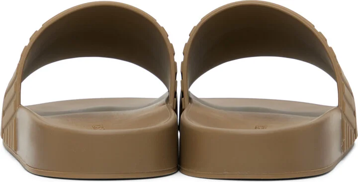 Bottega Veneta Brown Slider Sandals - Image 2
