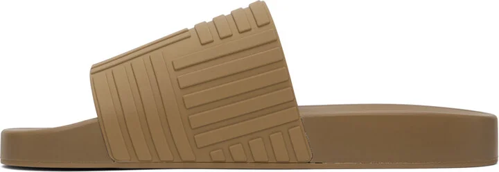 Bottega Veneta Brown Slider Sandals - Image 3