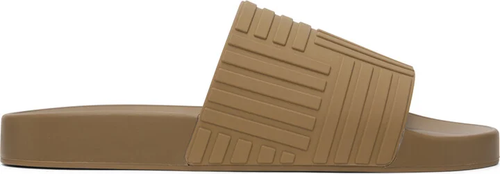 Bottega Veneta Brown Slider Sandals