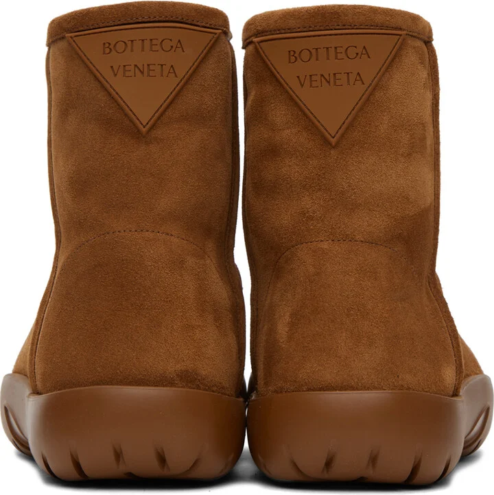 Bottega Veneta Brown Snap Ankle Boots - Image 2