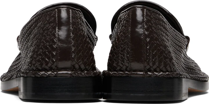 Bottega Veneta Brown Square-Toe Daddy Loafers - Image 2