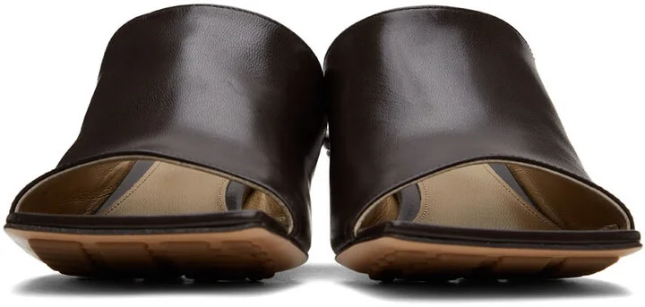 Bottega Veneta Brown Stretch Mule Sandals - Image 2