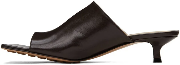 Bottega Veneta Brown Stretch Mule Sandals - Image 3