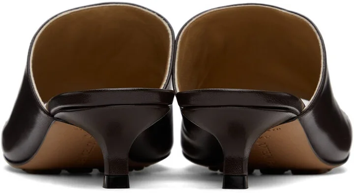 Bottega Veneta Brown Stretch Mule Sandals - Image 4