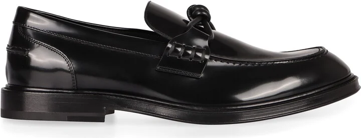 Bottega Veneta Brushed Leather Loafers - Image 2