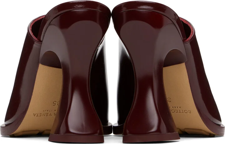 Bottega Veneta Burgundy Cha-Cha Mules - Image 2