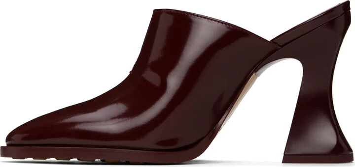 Bottega Veneta Burgundy Cha-Cha Mules - Image 3