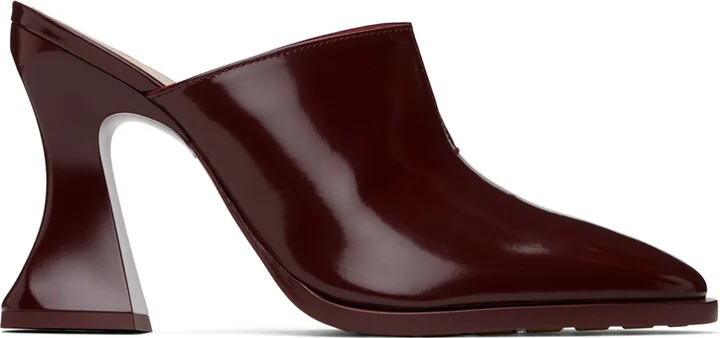 Bottega Veneta Burgundy Cha-Cha Mules