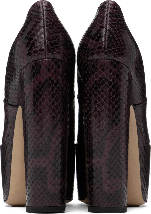 Bottega Veneta Burgundy Mostra Pumps - Image 2