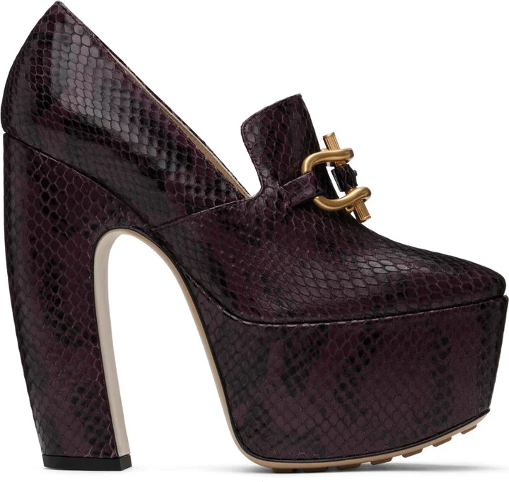 Bottega Veneta Burgundy Mostra Pumps
