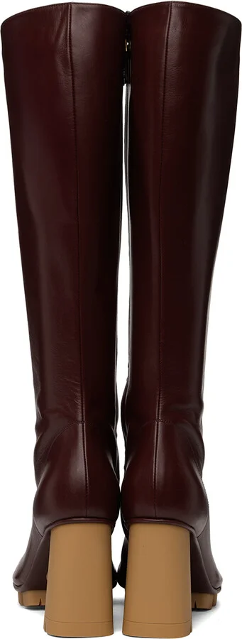 Bottega Veneta Burgundy Shore Boots - Image 2