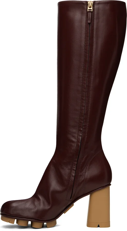 Bottega Veneta Burgundy Shore Boots - Image 3