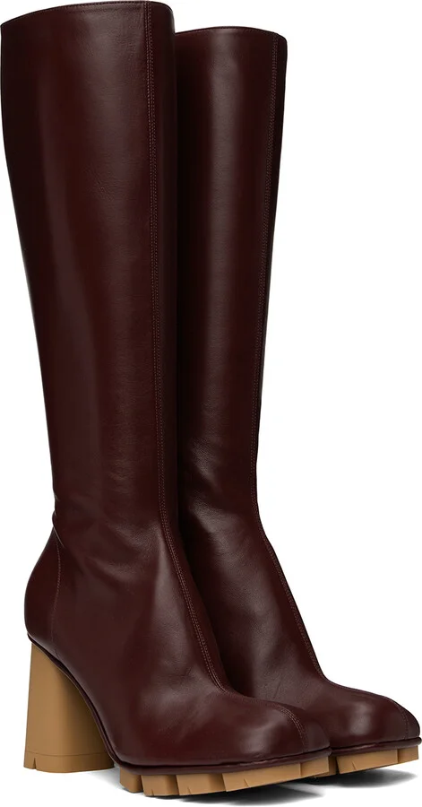 Bottega Veneta Burgundy Shore Boots - Image 4