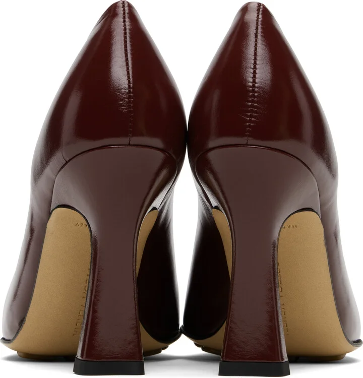 Bottega Veneta Burgundy Sofia Heels - Image 2