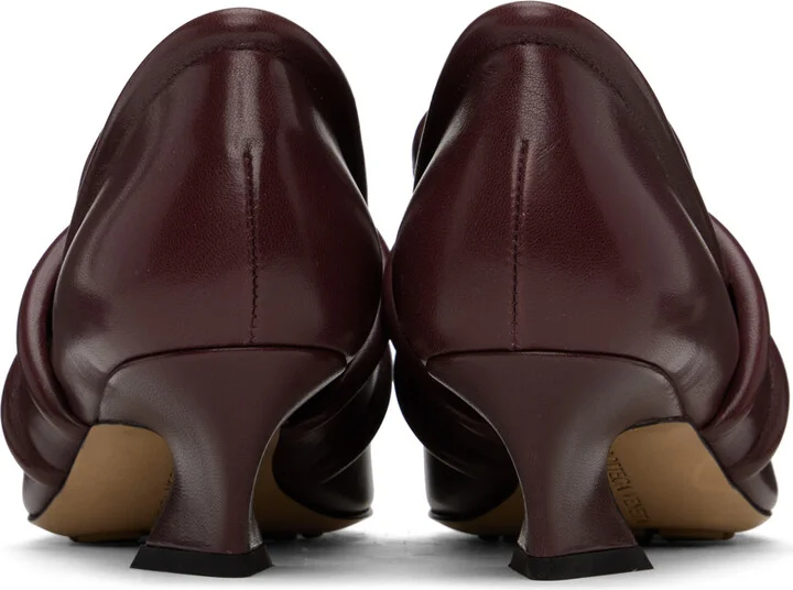 Bottega Veneta Burgundy Spada Heels - Image 2