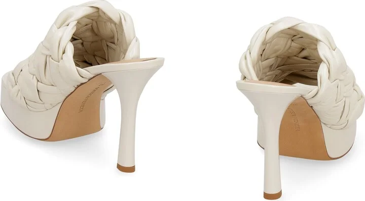 Bottega Veneta Bv Board Leather Mules - Image 4