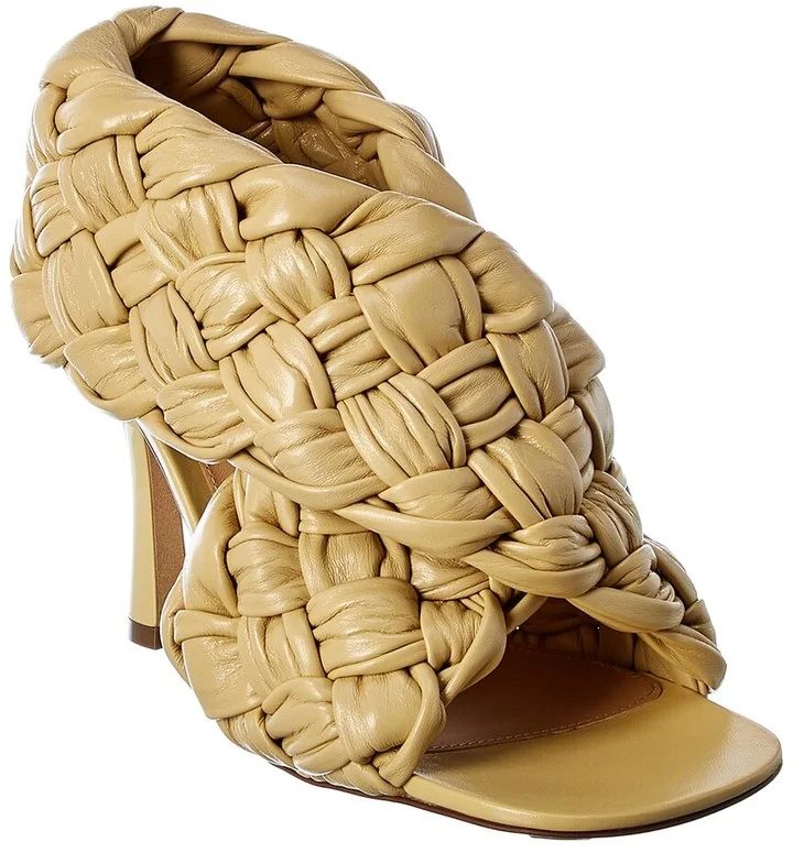 Bottega Veneta Bv Board Leather Sandal