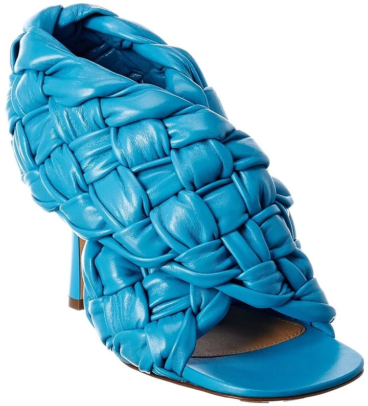 Bottega Veneta Bv Board Leather Sandal