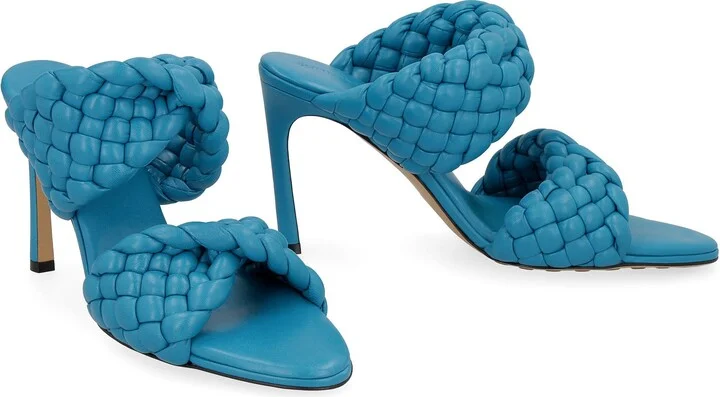 Bottega Veneta Bv Bold Leather Mules - Image 3