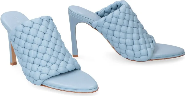 Bottega Veneta Bv Curve Leather Mules - Image 3