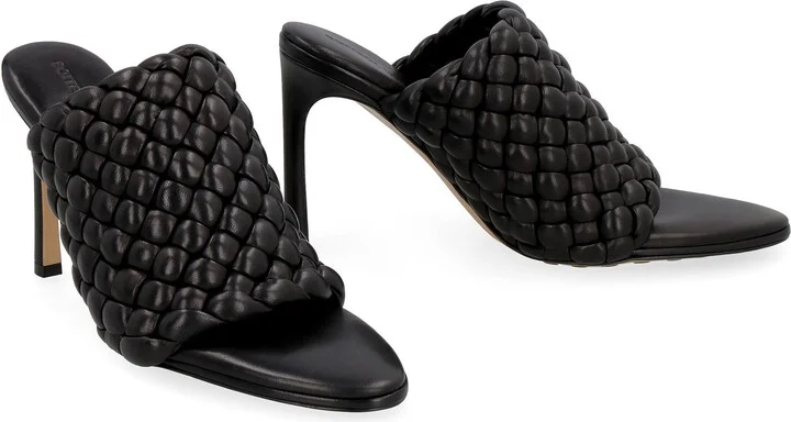 Bottega Veneta Bv Curve Leather Mules - Image 3