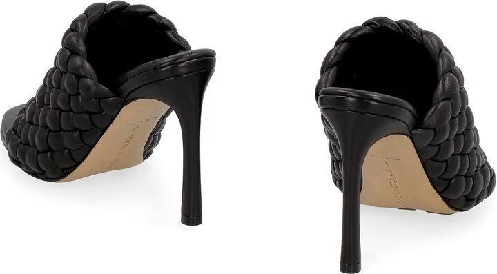 Bottega Veneta Bv Curve Leather Mules - Image 4
