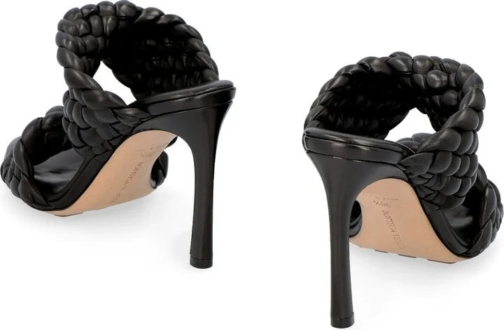 Bottega Veneta Bv Curve Leather Mules - Image 4