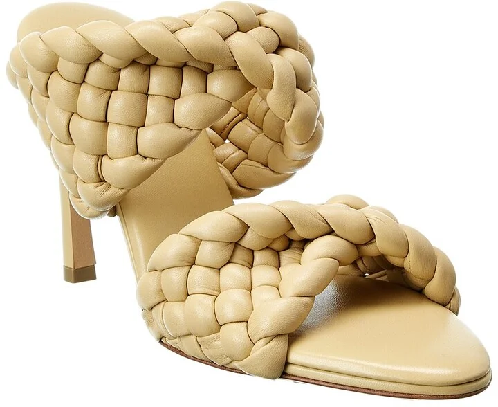 Bottega Veneta Bv Curve Leather Sandal