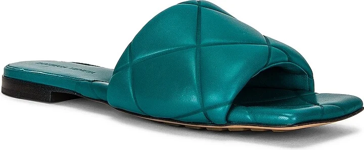 Bottega Veneta BV Rubber Lido Sandals in Green - Image 2